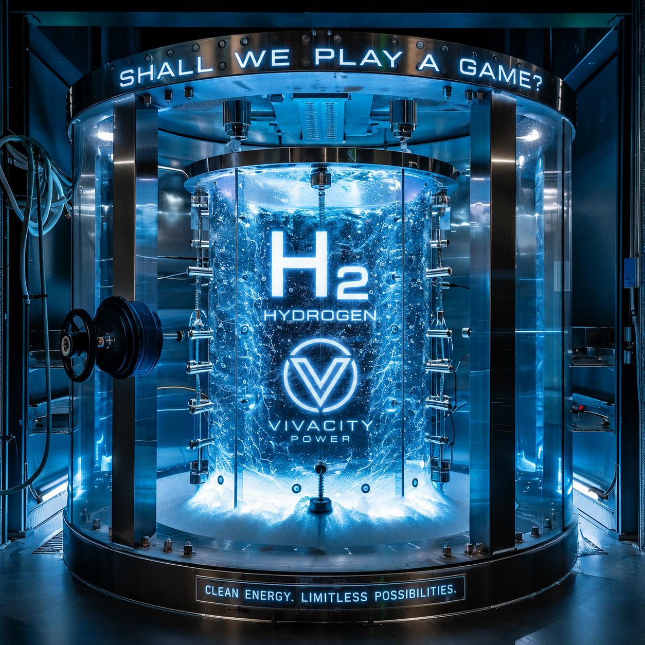 SHALL WE PLAY A GAME hydrogen innovation chamber by Vivacity Power